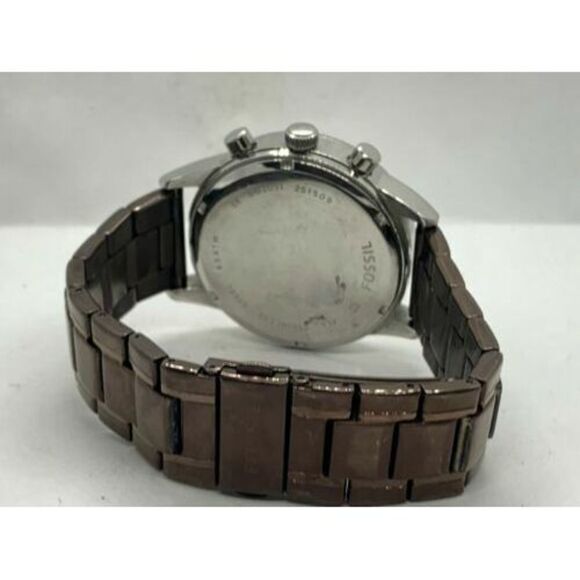 Fossil BQ2091 Men's Watch Analog Stainless Steel Band Brown Round Quartz D621 - Picture 9 of 9